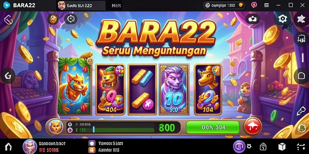 Screenshot gameplay BARA22 menampilkan suasana slot yang seru dan menyenangkan.