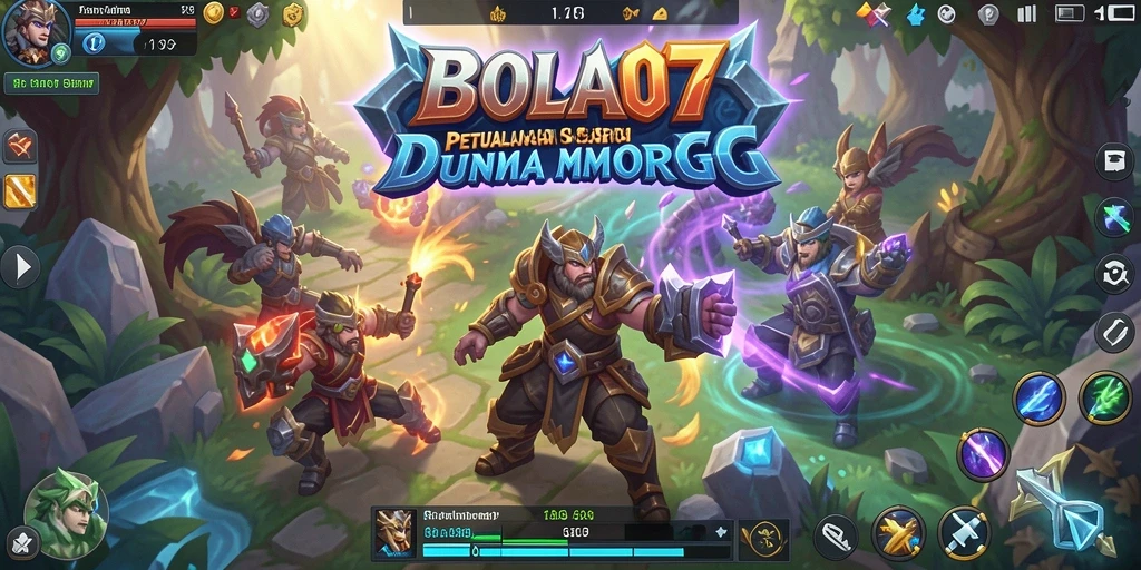 Tampilan gameplay menakjubkan dari BOLA07 dalam dunia MMORPG.