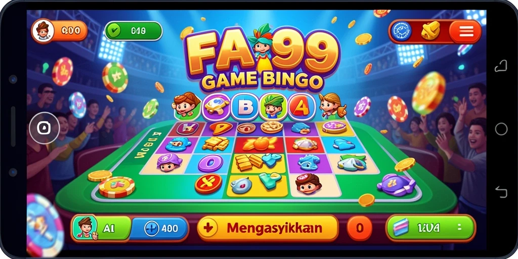 Tampilan gameplay menarik dari aplikasi Bingo FA99.