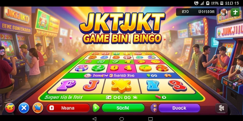 Tampilan utama game JKTJKT dengan gameplay Bingo yang seru.