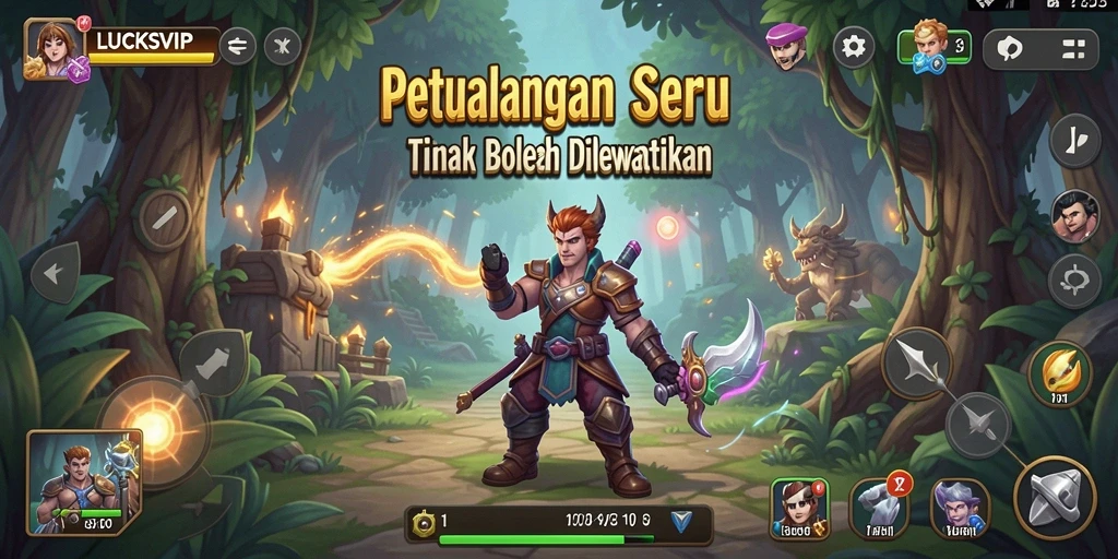 Tampilan gameplay yang menarik dan penuh aksi di LUCKSVIP.