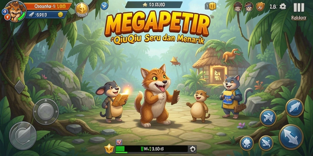 Tampilan gameplay seru dalam MEGAPETIR.